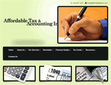 Tablet Screenshot of affordabletaxpro.com